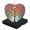 AX0080, variant on Funny Christmas Ornament,Beautiful Woman With Brown Skin And Curly Hair,Xmas Heart-Shaped Ceramic Pendant