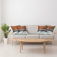 thumbnail image 4 of Ambesonne Autumn Throw Pillow Cover 4 Pack, Fall Forest Driftwood, 16", Red, 4 of 5