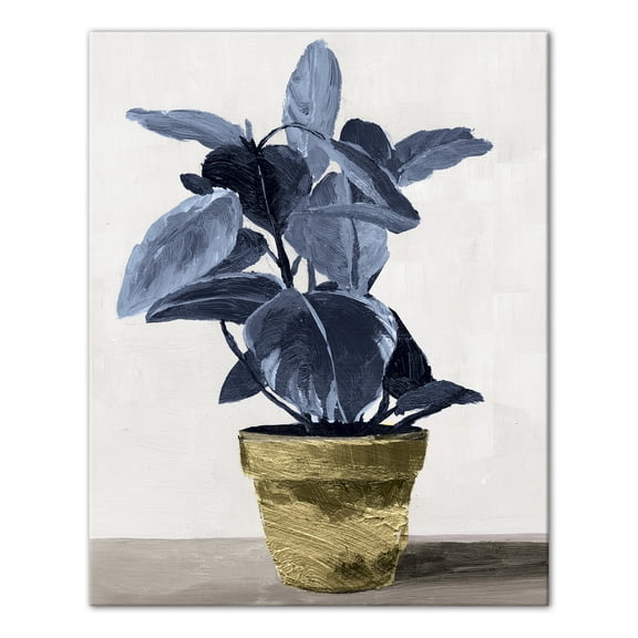 Creative Products Blue Plant 24 x 30 Canvas Wall Art