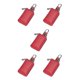 thumbnail image 2 of Cartera de cuero vintage Qarigey llavero portátil Vino rojo, 2 of 5