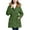 Green, variant on Inleife Winter Coats for Women Women Solid Color Rain Jacket Outdoor Hooded Windproof Loose With Pocket Coat