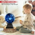thumbnail image 7 of 6 inch Plasma Ball Lamp Extra Large Touch & Sound Sensitive Plasma Globe Science Learning Toy Nebula Thunder Lightning for Kids Bedroom Novelty Toy Gift Idea, 7 of 7