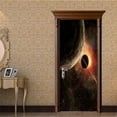 thumbnail image 4 of LLC Trompe L'oeil 3D Interior PVC Door Sticker for Wall Decoration - 77x200cm, 4 of 5