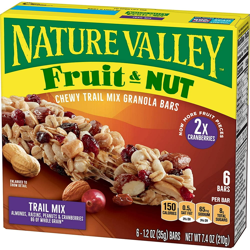 Nature Valley Chewy Granola Bar, Trail Mix, Fruit and Nut ( 6 Count of