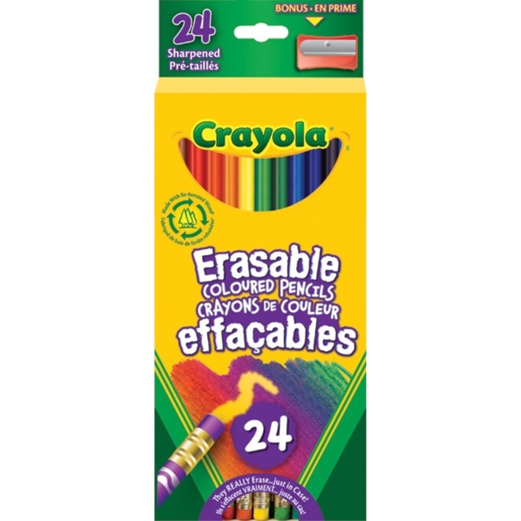 Crayola 24 Erasable Colored Pencils