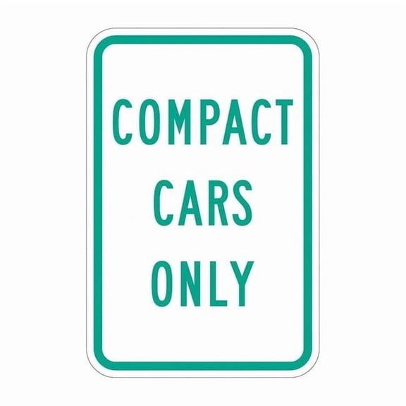 Lyle Compact Car Parking Sign,18" x 12, T1-5296-EG_12x18 T1-5296-EG_12x18