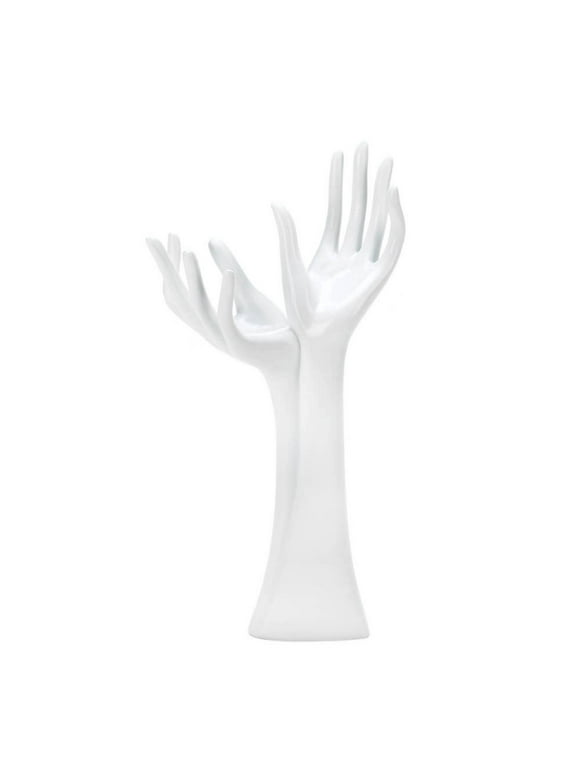 Zingz & Thingz Helping Hands Jewelry Holder - 12.25" - White