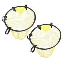 Hemoton  2 PCS Field Goal Net Football Top Corner Targets Bins for Yellow
