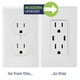 thumbnail image 2 of Leviton 005-T5635-00E Combinación Contacto Doble a Prueba de Manipulaciones y Contacto USB tipo C/C,, 2 of 13