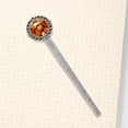 thumbnail image 4 of Maple leaf pumpkin Vintage Silver Lace-Edged Bookmark: a Gift for Readers and Book Lovers, 4 of 5