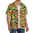 thumbnail image 2 of Honeii Berries And Citrus for Men's Short-Sleeved Button-Up Collared Shirt Featuring A Pocket, Perfect for Beach Vacations, And Travel Adventures.-4X-Large, 2 of 5