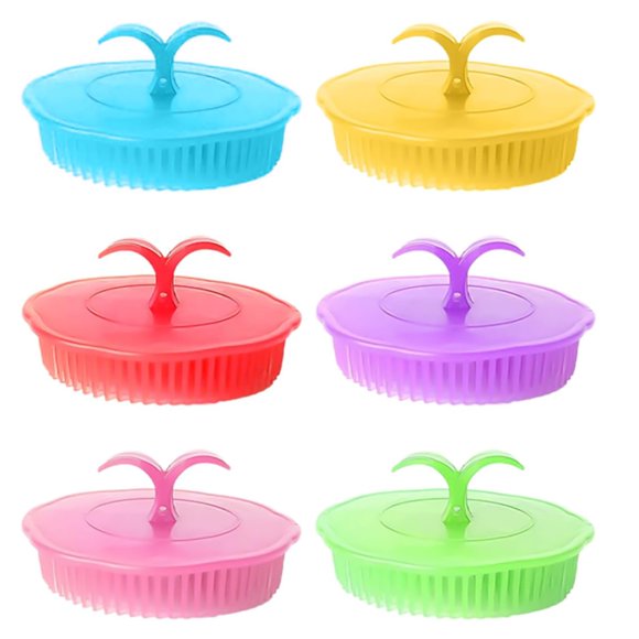 Popular Home Essentials, Silicone and Hair Washing Brushes In Colors Ergonomic Design for Gentle Scalp Massage Body Exfoliation Ideal for Kids Adults and Perfect for Shower and Bathtub Use
