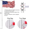 thumbnail image 7 of 20Ft Telescopic Flag Pole Kit, Heavy Duty Aluminum Telescoping Flagpole, with 3x5 American Flag and Topper Ball for Commercial, Residential Use, 7 of 7