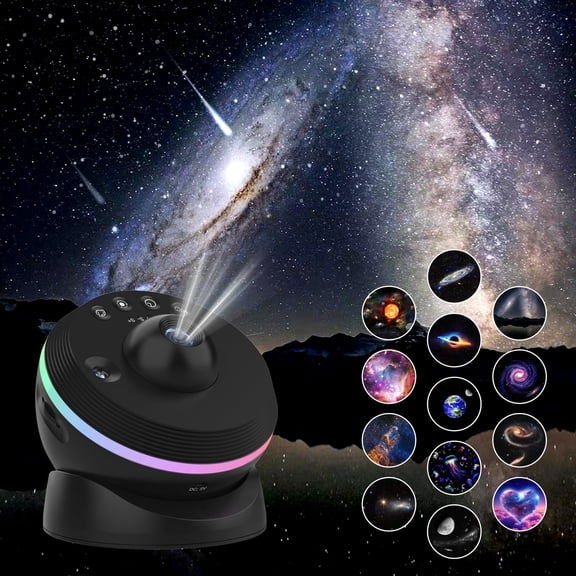 DAYBETTER Galaxy Projector, 4K HD 13-in-1 Planetarium Light Projector with Meteor, Space Night Light for Bedroom, Ceiling, Gift for Kids & Adults
