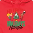 thumbnail image 3 of Hey Arnold! - Holiday Homies - Men's Pullover Hooded Fleece Sweatshirt, 3 of 5
