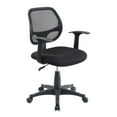 thumbnail image 2 of Mainstays Computer Desk, Black &amp; Mainstays mesh office chair with arms, 2 of 3
