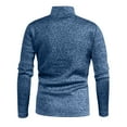 thumbnail image 4 of LYXSSBYX Long Sleeve Shirts for Men Casual Color Stand-up Collar Long Sleeve Pullover Blouse Tops, 4 of 4