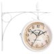 thumbnail image 3 of Retro station wall clock round two sided, 3 of 5