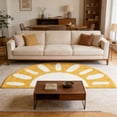 thumbnail image 2 of TIELUTT 1PC Semi Circular Floor Mat Soft and Comfortable Suitable for Living Room and Bathroom Use Absorbent and Stable Carpet 7x7 Area Rug Kids Mid Throw Blanket Comfy Throw Blanket Gram Blanket, 2 of 6