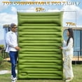 thumbnail image 3 of Double Sleeping Pad for Camping, 5"Ultra-Thick Queen Camping Mattress for 2 Person with Pillow, Built-in Pump, Self Inflating Camping Pad for Backpacking, Hiking, Traveling, Tent, 3 of 11