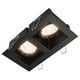 thumbnail image 1 of Luminaria Para Empotrar En Techo Doble Spot Dirigible Base Para Foco MR16 GU5.3 50w Negro Illux TH-4231.NN, 1 of 6