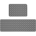 thumbnail image 3 of Kitchen Rug Mat Halloween Ghost Bone, Set of 2, Anti-Fatigue Non-Skid Washable Kitchen Runner Rugs, Black White Soft Comfort Rug for Kitchen, Floor Home, Front of Sink, Laundry, 3 of 6