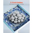 thumbnail image 2 of Ceramic Fire Pebble Stones, 2-3 inch 30 Pcs Lava Rocks, Reusable Fire Pit Stones Indoor and Outdoor Use, Decorative Firepit Stone for Propane/Gas Fireplace, Stove, Courtyard, Camping, 2 of 6