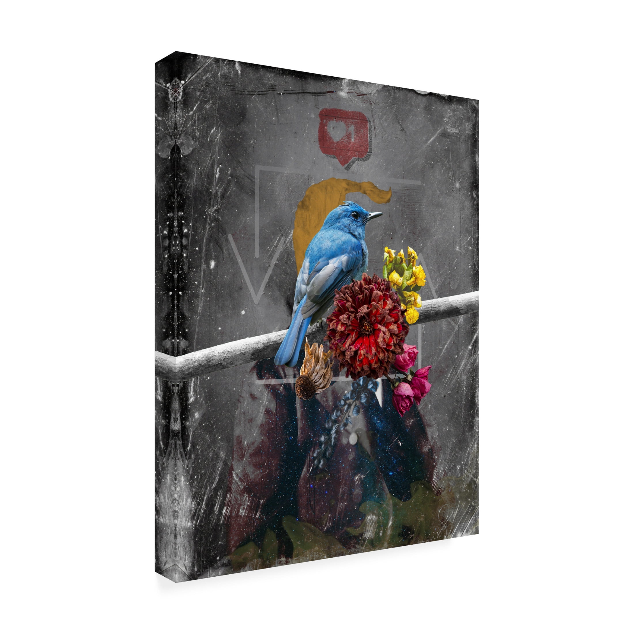 Canvas Wall Art - NUMA Art 'TOTUS' Wall Art for Living Room, Bedroom, or Office Décor by Trademark Fine Art - 18 x 24 Inches