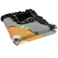 thumbnail image 5 of bCreative Blanket, 50'x60' David Olenick Taco Eclipse of The Heart Woven Tapestry Cotton Blend Fringed Throw Blanket, 5 of 6