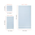 thumbnail image 2 of Beautiful by Drew Barrymore 6-Piece Staggered Tile Bath Towel Set, Soft 100% Cotton, Hydrangea, 2 of 4