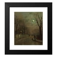 thumbnail image 2 of John Atkinson Grimshaw 20x23 Black Modern Framed Museum Art Print Titled - A Wet Road, Knostrop, Yorkshire (1886), 2 of 5