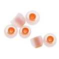 thumbnail image 2 of Milaget 3Pairs High Silicone Covers In-ear Earphone Size Replacement Transparen Orange, 2 of 6