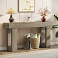thumbnail image 5 of Tribesigns 63-Inch Farmhouse Console Table, Wooden Sofa Table Behind The Couch, Rectangular Entryway Table for Entrance, Hallway, Living Room (Gray), 5 of 7