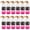 Pink Gradient, variant on Bue Frosted Glass Sublimation Bottle by Make Market – 24oz Drinkware with Bamboo Lid & Carry Cord - Customizable for Heat Transfer - Hand Wash Only - 12 Pack