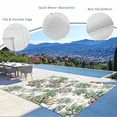 thumbnail image 3 of Summer Botanical Outdoor Rug for Patio/Deck/Porch, Non-Slip Large Area Rug 4 x 6 Ft, Farmhouse Retro Garden Plants Watercolor Indoor Outdoor Rugs Washable Area Rugs, Camping Rug Carpet Runner, 3 of 8