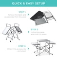 thumbnail image 5 of Best Choice Products Portable Folding Grill Table, Outdoor Food Prep Station for Camping w/ Carrying Case, 4 Hooks, 5 of 7