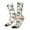 White, variant on Flamingo Palm Trees Crew Socks for Men & Women, Breathable Casual Athletic Ankle Socks