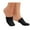 Black, variant on Sierra Socks Pedi-Pocket No Show Half Socks 3 Pair Pack (Black)