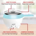thumbnail image 4 of Brentwood HP-3015BL 1.6-Qt. 600-Watt Stainless Steel Electric Hot Pot Cooker and Food Steamer with Swivel Base, 4 of 9