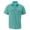 Mint Green, variant on Chiccall Mens Cotton Work Shirts Summer Lightweight Breathable Short Sleeve Lapel Cargo Shirts with Pockets