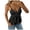 Dark Gray, variant on Women's Babydoll Tops Sleeveless V Neck Peplum Crop Wrap Top Cute Summer Tie Front Camisole (Black, M)