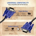 thumbnail image 4 of 3Pack HD15 Male to Male VGA Video Cable for TV Computer Monitor with Blue Connector, 4 of 5