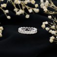 thumbnail image 2 of Princess Cut Moissanite Eternity Band Ring for Women - Valentine Ring, 18K White Gold, US 12.75, 2 of 8