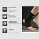 thumbnail image 3 of Equipo De Protección Deportiva Tobillera de baloncesto negra trenzada 3D transpirable para hombres y mujeres (XL), 3 of 8