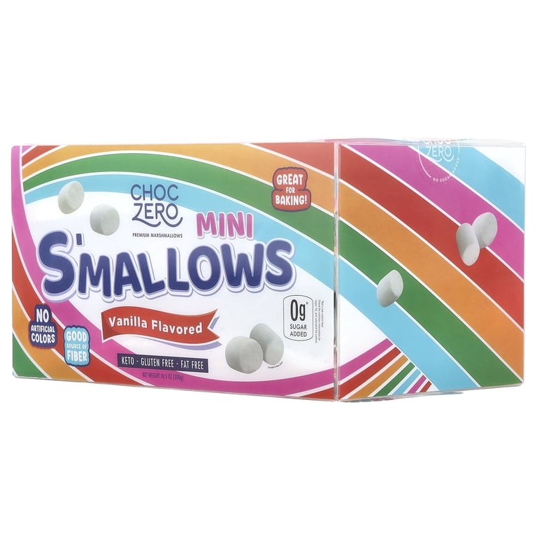 ChocZero, Sugar Free Mini Marshmallows, 10.5 oz Box, Keto Friendly