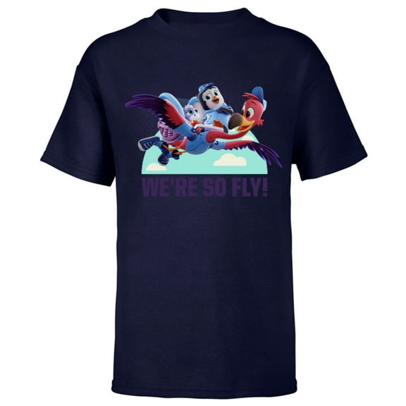 Disney Junior T.O.T.S. We're So Fly - Short Sleeve T-Shirt for Kids- Customized-Navy
