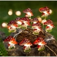 thumbnail image 5 of BINGLI Mushroom Decor String Light Cottagecore Room Decor 3.28FT 10 LED Cute Fairy Light Battery Operated Mushroom Decorations Lights for Christmas Bedroom Dorm Party Wedding Patio, 5 of 6