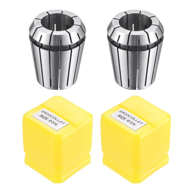 Unique Bargains ER32 Spring Collet, 3/4' Chuck for CNC Engraving Machine Lathe Milling Tool 2 Pack