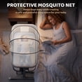 thumbnail image 2 of AILEEKISS Bedside Bassinet for Newborn, 6 Height Adjustable Baby Bassinet with Mosquito Net, Grey, 2 of 11