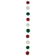 thumbnail image 2 of Sullivans Dear Santa Red & Green Pom Pom Garland - red, green, white - 4'l x 3"w x 3"h, 2 of 3